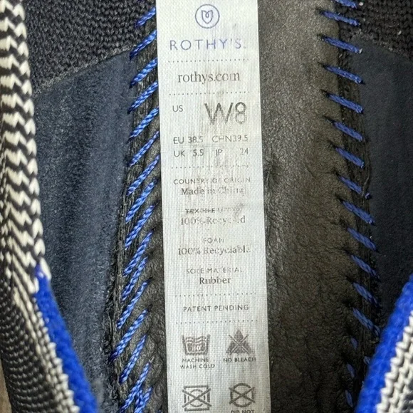 Rothy’s Navy Birdseye Round Toe Size 8 - Picture 13 of 15